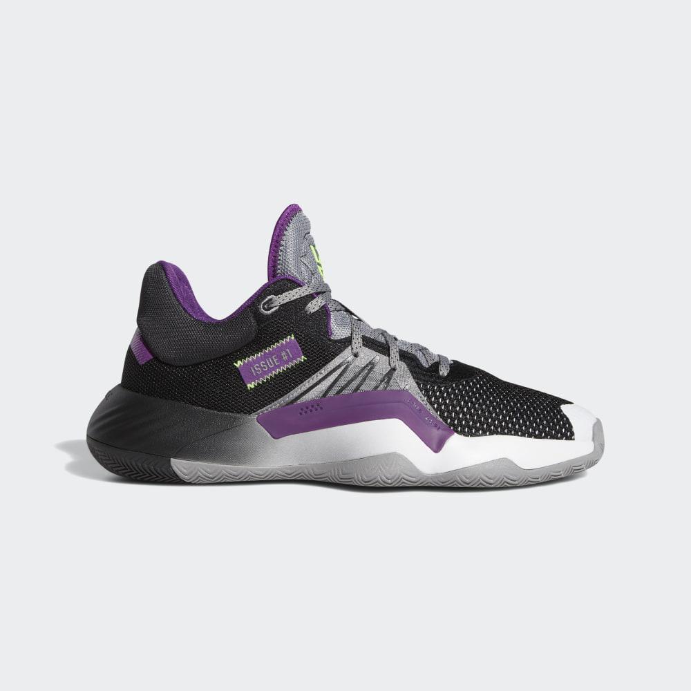 Adidasi Baschet Adidas D.O.N. Issue #1 Barbati Romania - Gri/Negrii/Violet EH2134